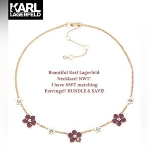 NWT! TOP SELLING KARL LAGERFELD NECKLACE! I HAVE MATCHING EARRINGS! BUNDLE! 😉